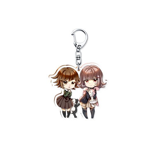 Danganronpa Anime Acrylic Keychain Bag Pendant Cosplay Keyring - Foto 7