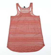 Atmosphere Womens Pink Polyester Blend Tank Size M