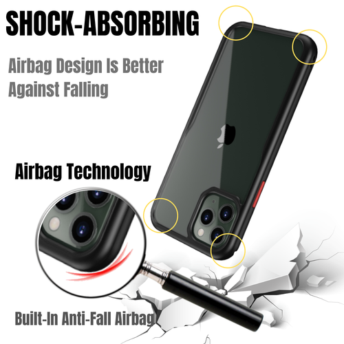 For iPhone 11 Pro Max Shockproof Case Hybrid Heavy Duty Hard Bumper Clear Cover - Picture 3 of 14