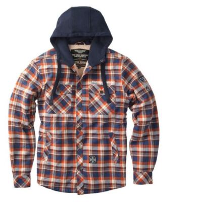 West Coast Choppers ''Sherpa Lined Flannel Jacket'' WCCJS039BR Hemdjacke