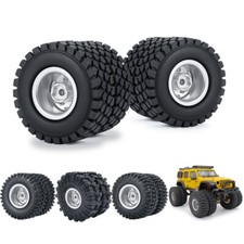 For 124 Rc Axial Scx24 Metal Front Rear Dually Tractor Wheels Rims Tires