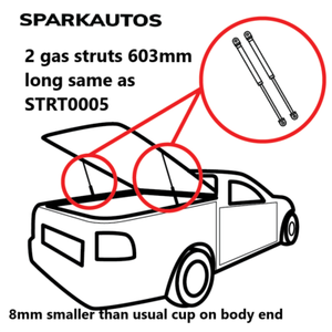 Tonneau Cover Gas Struts 603mm Long 150n Same As 013364 0150n Strt0005 2 Ebay