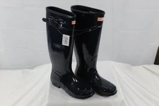 Hunter Women's Original Tall Gloss Rain Boots - Navy - Size 9 - NEW