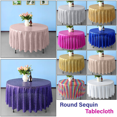 Pailletten Tischdecke Rund Glitzer Glitzer Tischdecke Abdeckung Hochzeit Party Deko