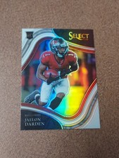 JAELON DARDEN 2021 SELECT WHITE PRIZM FEILD LEVEL ROOKIE CARD. #15/35.