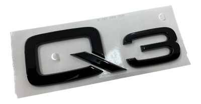 Original Audi Q3 Black Edition Emblem Schriftzug Logo Schwarz Q3 8U F3