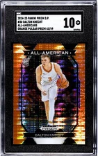 2024 Panini Prizm DP Dalton Knecht ROOKIE Orange Color Match /49 SGC 10 GO VOLLS