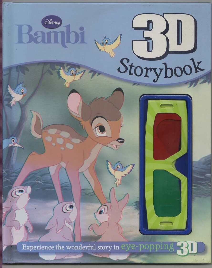 Disney Bambi 3d Storybook with 3d Glasses - Parragon Books Ltd - Acceptable -...