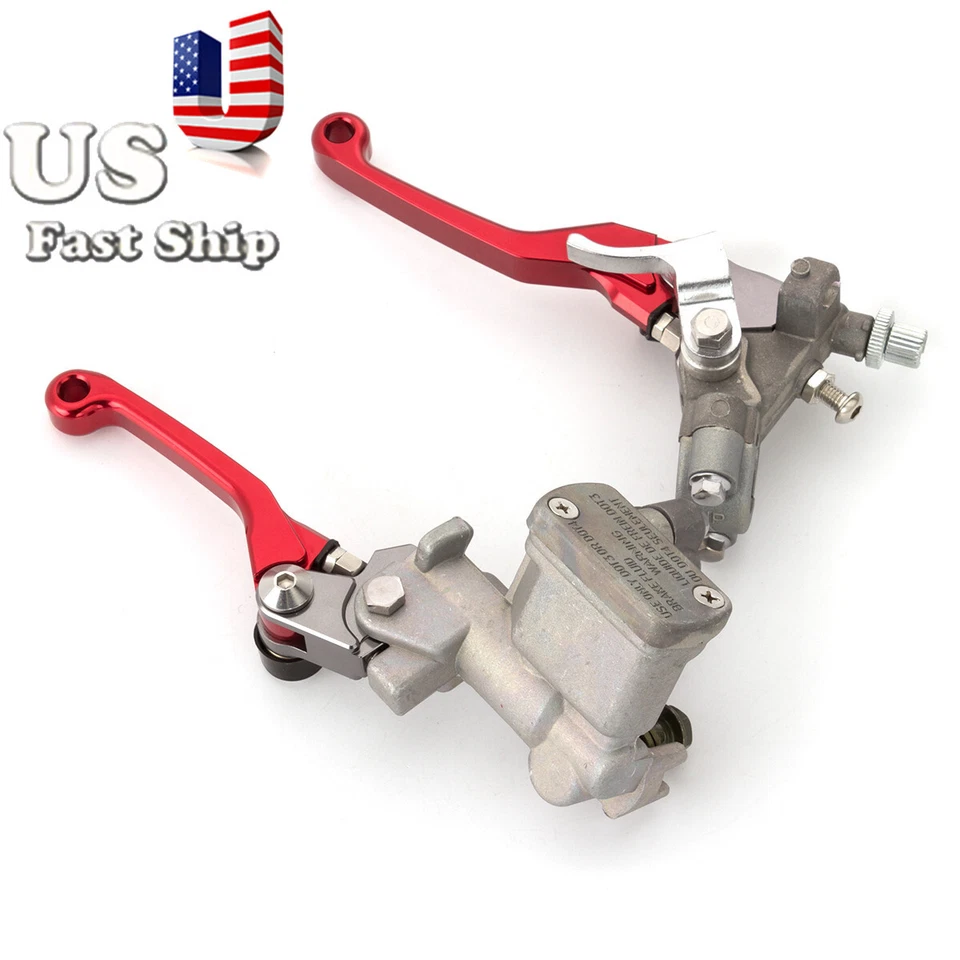 Palanca de depósito de cilindro maestro de embrague de freno hidráulico CNC para CRF250R 2004-2016 Foto 2 de 4
