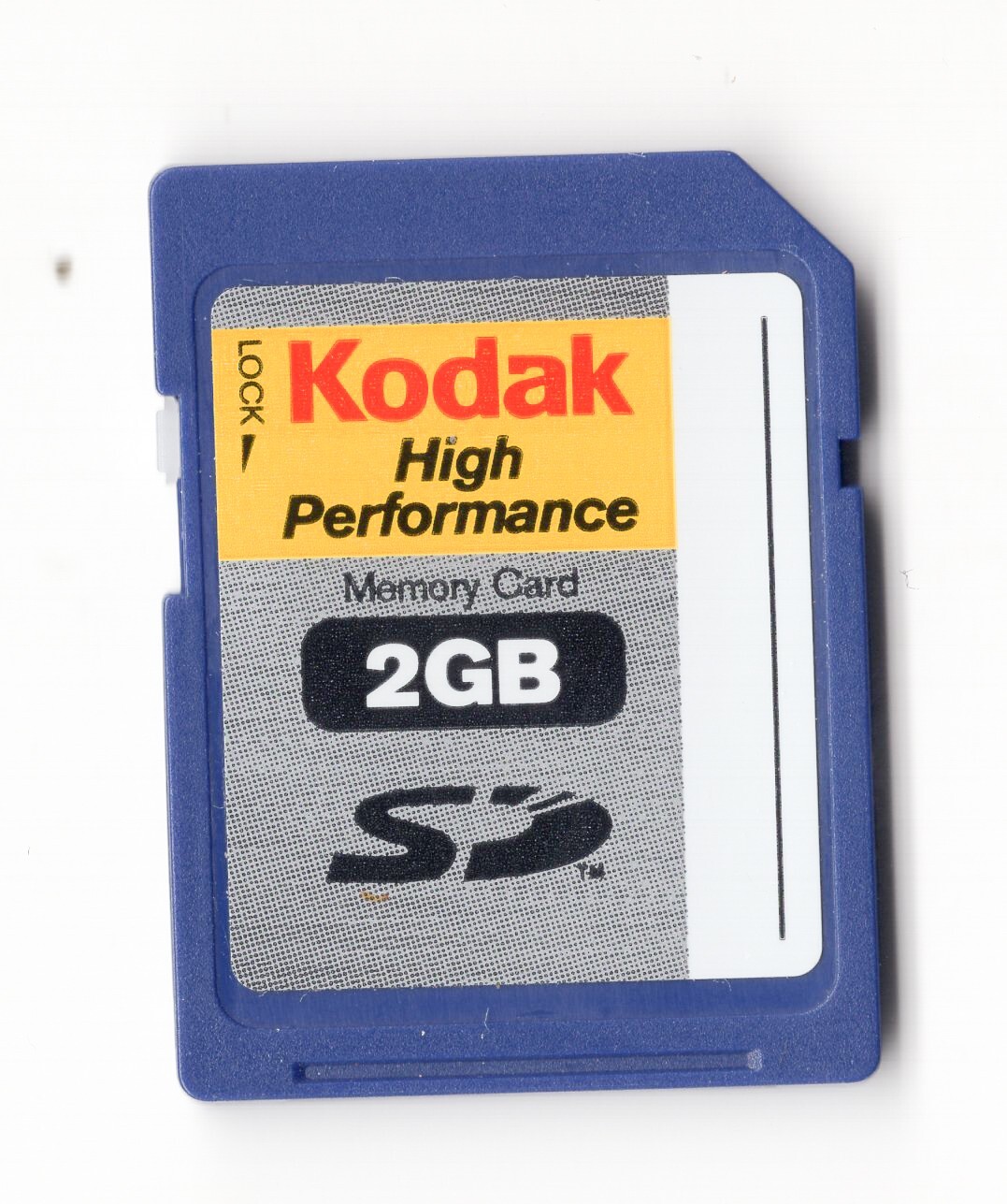 Kodak High Performance 2GB SD Genuine Camera Memory Card