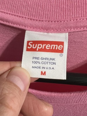 SUPREME AMERICA EATS ITS YOUNG TEE / PINK / SIZE M / 100