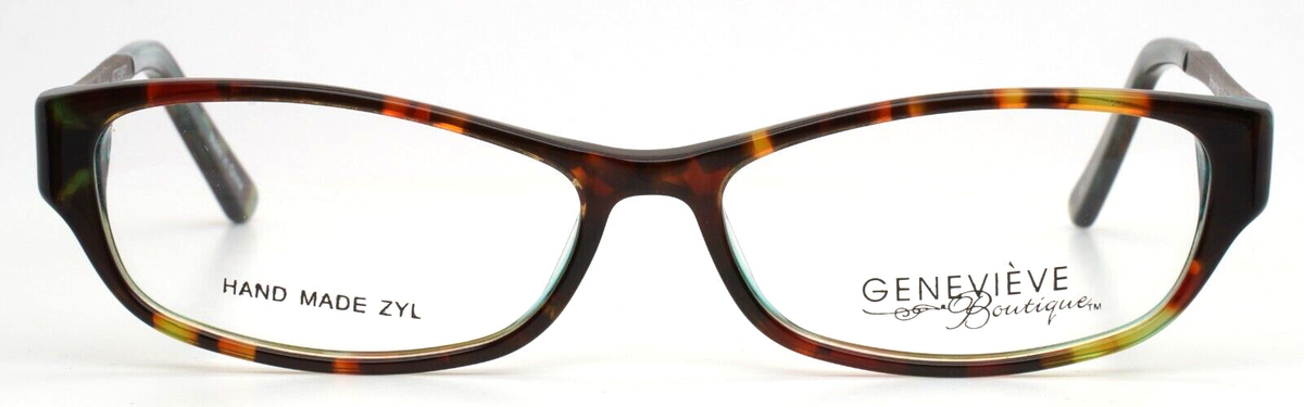 GENEVIEVE BOUTIQUE Attempt Brown Teal Womens Oval Eyeglasses  display picture 2