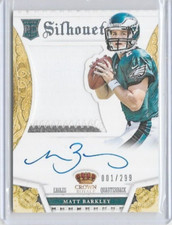 Matt Barkley Eagles 2013 Crown Royale Silhouette Rookie Patch Auto 001/299 #226