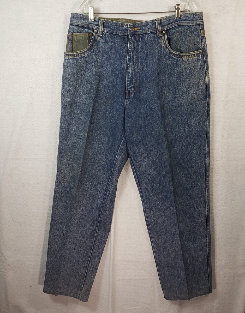 Vintage Scusa Jeans Mens Size 40x32 Blue Denim Casual Baggy Skater