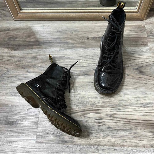 Dr. Martens Luana Glitter Black Combat 