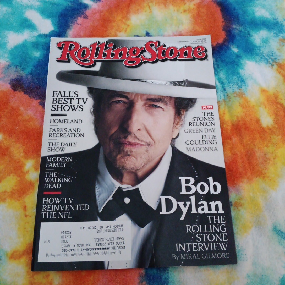 Rolling Stone Magazine September 27, 2012-Bob Dylan Cover NFL Tom Brady  Football