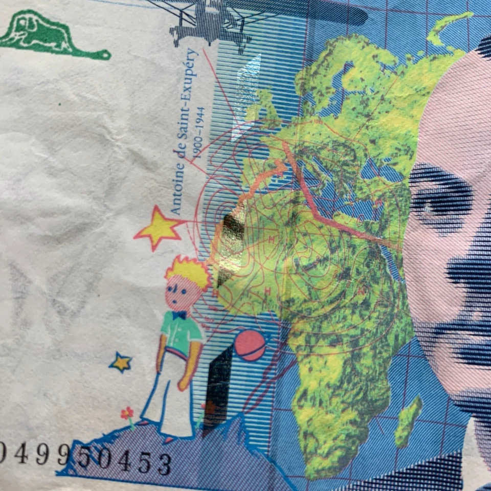 The Little Prince Note FRANCE French 50 Francs 1990's Banknote European Currency - Image 3 of 4