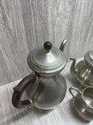 ROYAL HOLLAND PEWTER COFFEE TEA SERVICE SET MIDCENTURY 3 PIECES NO TRAY — photo 10