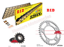 Honda CBR900RR Fireblade 96 to 99 DID Gold X-Ring Chain and Quiet Sprocket Kit 