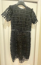 Michael Kors Women’s Black Dress Lace Cut Out Short Sleeve - Size 2 - Fast