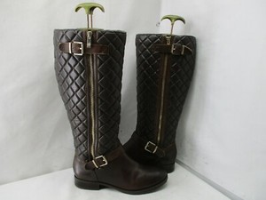 quilted leather riding boots