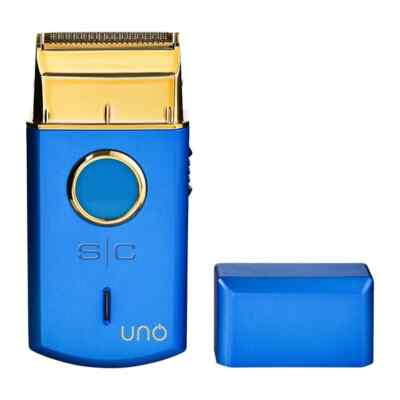 Stylecraft Uno Einzelfolienrasierer USB wiederaufladbar Friseursalon Reisegröße blau