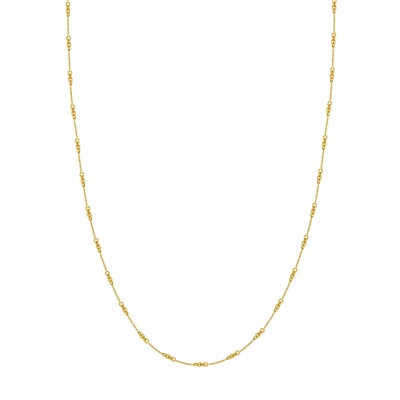 0,8Mm Gedrehte Stab Kabelkette Halskette 14K Echtes Gelbes Gold