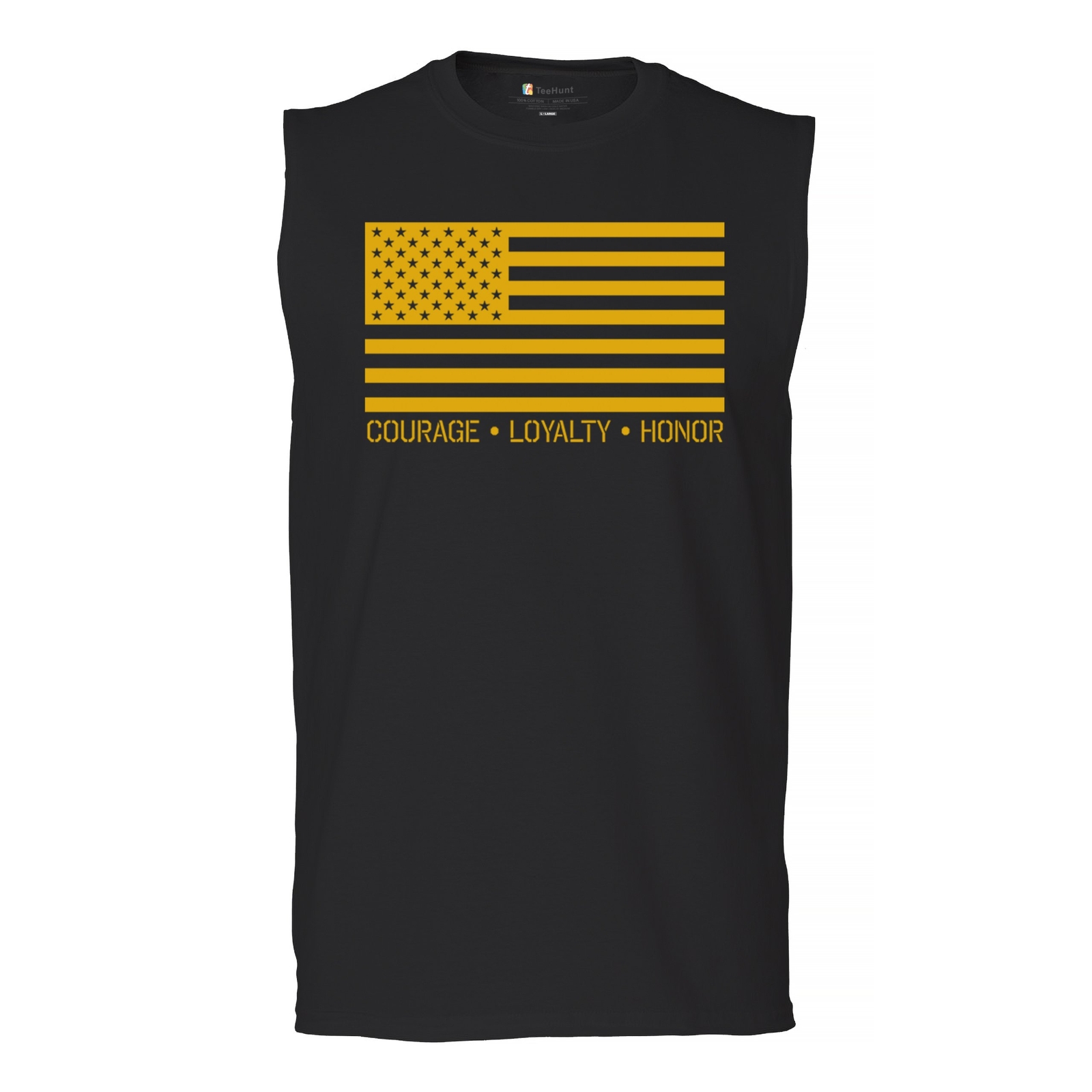 ALTRA Camicia muscolosa bandiera americana coraggio fedeltà onore esercito militare uomo