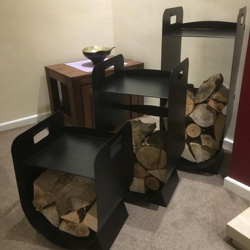 New Made Ou0026#039; Metal Indoor Home Fireplace Fire Log Holder Storage Steel  Basket | eBay