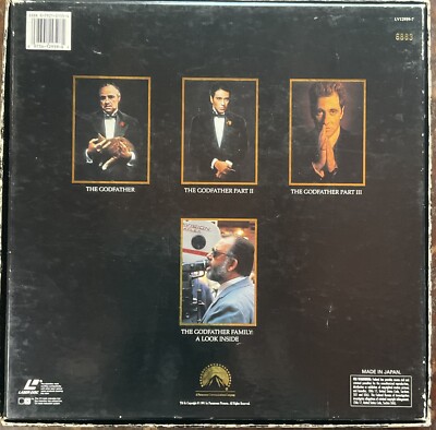1991 The Godfather, Godfather II, Godfather III Laserdisc Box Set