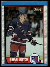 Brian Leetch Topps 1989-90 Topps #136 New York Rangers RC A30
