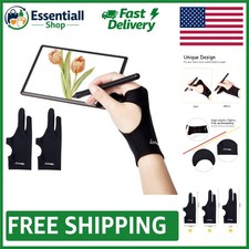 Digital Drawing Glove 2 Pack - Extra-Slim Artist Gloves for Smooth Tablet Use