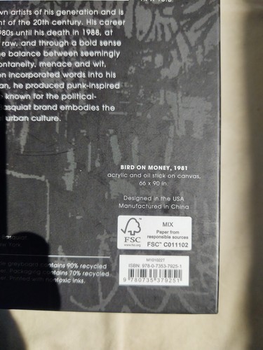 Sealed BASQUIAT BIRD ON MONEY 500 PIECE PUZZLE Book Style Box Galison 14" X 18" - Picture 4 of 23