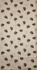HTF Vtg Teddy Bears Sweaters Colored Hearts Flannel Fabric 1yd 22" Nursery OOP