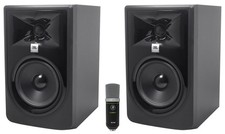 2 JBL 305P MkII 5" Studio Reference Monitors Monitoring Speakers Mackie USB Mic