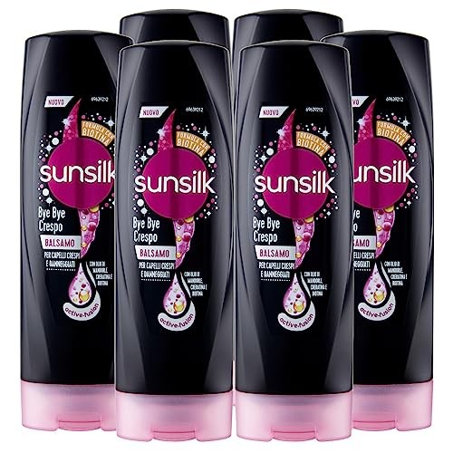Sunsilk Bye Bye Crespo Balsamo per Capelli Crespi e Danneggiati Formula Activ...