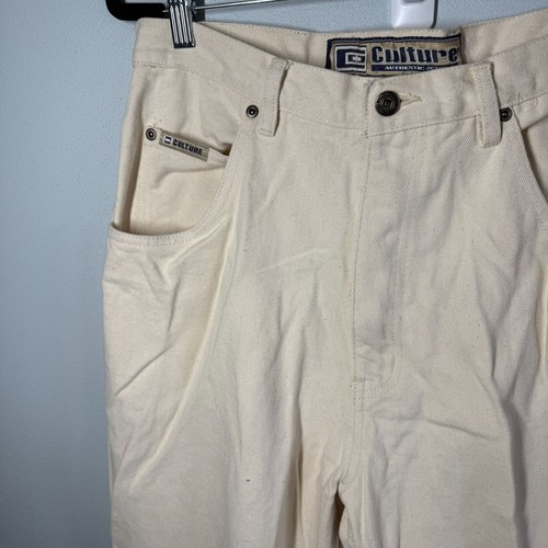 Vintage Culture Loose Baggy Fit Jeans Herren 32x34 Off White Hip Hop Rap Streetwear - Bild 3 von 9