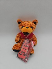 Vintage 1990 Grateful Dead 'Fire' Liquid Blue Bean Bear with Tag Copps Coliseum