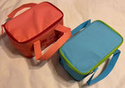 New with Tags! Set of 2: Trader Joe's Mini Insulated Tote Bag - BLUE & PEACH — photo 8