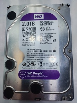 Western Digital Purple 2TB 3.5'' Surveillance Hard Drive 5400 RPM WD20PURX Tested