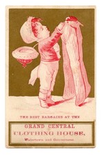 C1880-90s - Grand Central Clothing House Watertown and Gouverneur - XL2T