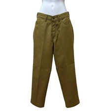 Vtg Levi's for Gals Sta-Prest Big E Avocado Green Pants Jeans 27" Waist NOS