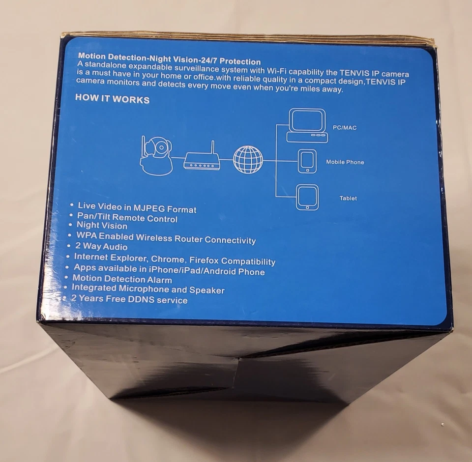 Беспроводная IP-камера TENVIS модель JPT3815W-HD 720P - Изображение 4 из 4