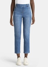 Time and Tru Women's High Rise Straight Leg Denim Jegging, 27.5" Inseam L 12-14