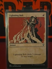 1x Lightning Bolt (401) Showcase Commander Legends: Baldur's Gate CLB LP MTG