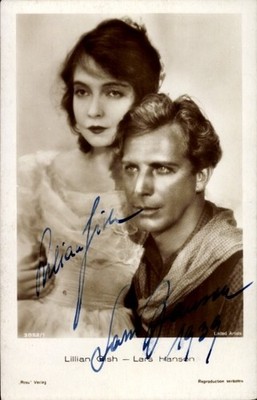 Ak Schauspielerin Lillian Gish, Schauspieler Lars Hanson,... - 11188317