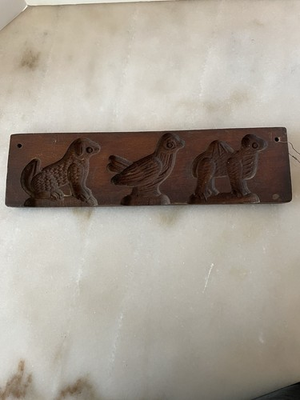 #ad #ad Vintage Hand Carved Wooden Butter Mold And Cookie Press $39.75