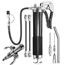 Image of 6000-8000 PSI Pistol Grip Grease Gun Set 400cc with Flex Hose & Lock Coupler