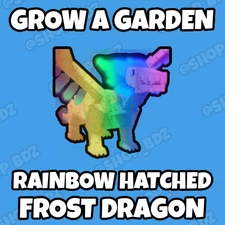 Grow a Garden - Rainbow Hatched Frost Dragon