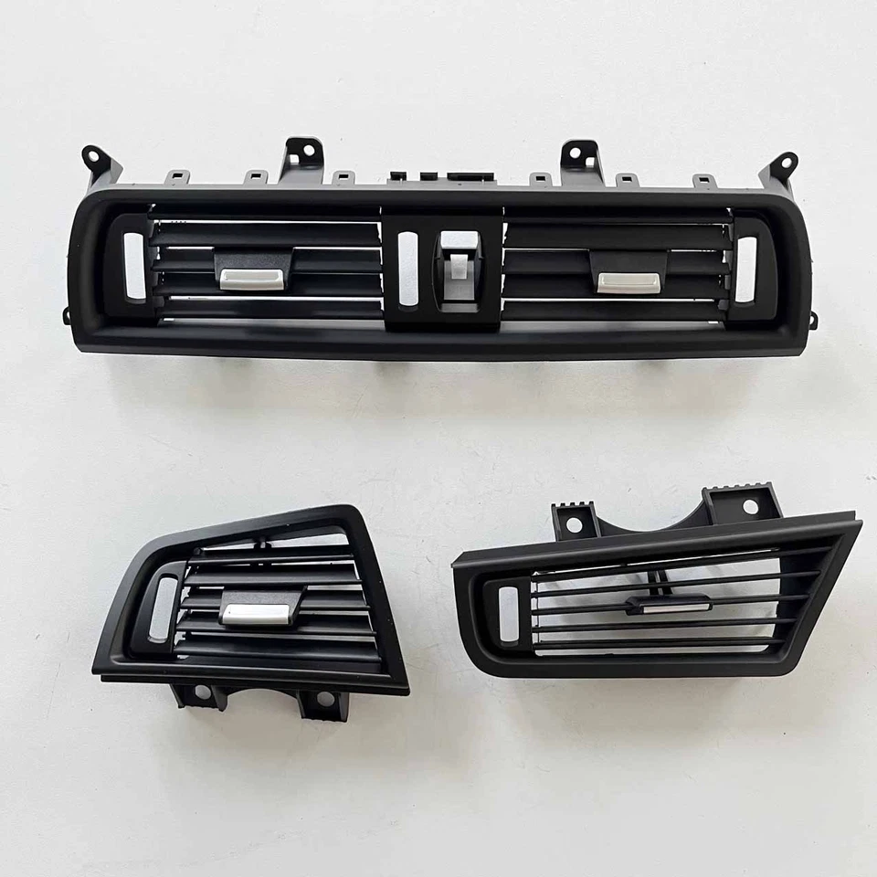 3X Front Air Grille Center Dash AC Vent Set For BMW F10 F11 520i 528i 550i 535i Foto 4 de 4